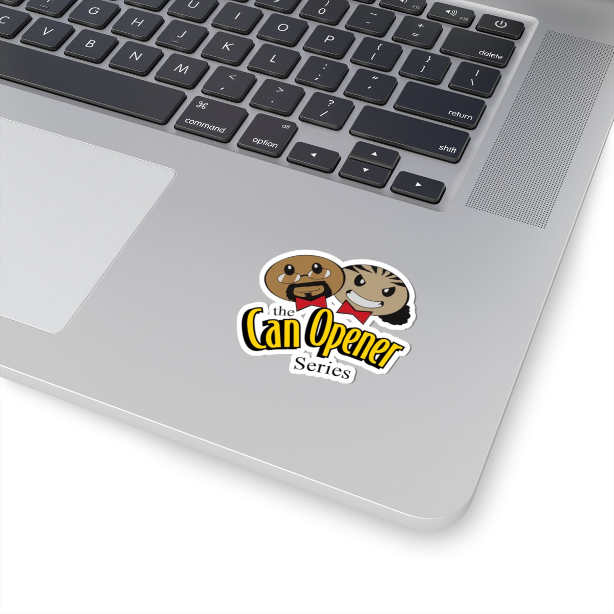 Can Opener Series Sticker — Funny Retro Logo Kiss-Cut Sticker